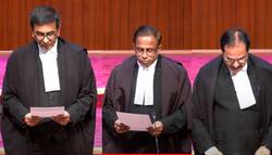 Supreme Court में नवनिवुक्त 2 जजों ने ली शपथ, सुप्रीम कोर्ट में फिर से कार्यरत जजोंं की संख्या हुई 34, समारोह की लाइव स्ट्रीमिंग