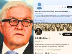 जर्मन प्रेसिडेंट का X प्रोफाइल हैक, पहले हिटलर फिर बिहार जल बोर्ड का अकाउंट बना दिया