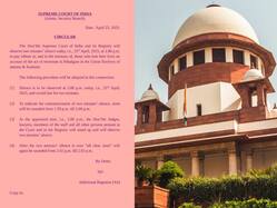 पहलगाम आतंकी हमले के पीड़ितो की याद में सुप्रीम कोर्ट ने दो मिनट का मौन रख परिजनों से जताई सहानुभूति